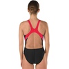 image:imageSpeedo Powerflex Eco Taper Splice Pulse Back Onepiece SwimsuitBlackRed