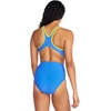 image:imageSpeedo Womens Swimsuit One Piece Racerback Cut OutJacquard Sevres Blue