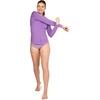 image:imageSpeedo Womens Uv Swim Shirt Long Sleeve Full Zip Front RashguardFairy Wren
