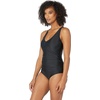 image:imageSpeedo Womens VNeck One Piece Swimsuit with Underwire Black 10Speedo Black