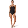 image:imageSpeedo Womens Womens Swimsuit One Piece Powerflex Shirred Thin Strap Contemporary CutAnthracite