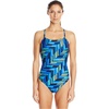 image:imageSpeedo Womens Power Flex Eco Angles Free Back One Piece SwimsuitDeep