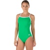 image:imageSpeedo Womens Swimsuit One Piece Endurance Flyback Solid Adult Team Colors  DiscontinuedSpeedo Green