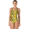 image:imageSpeedo Womens Swimsuit One Piece Endurance Free Back Printed Adult Team ColorsDiscontinuedAngles Speedo Yellow