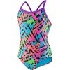 image:imageSpeedo Womens Swimsuit One Piece Prolt Propel Back PrintedDiscontinuedBlackPink