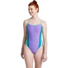 image:imageSpeedo womens Colorblock One Back 1pcMiami Lilac