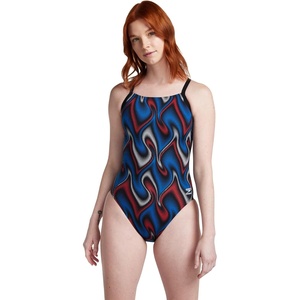 image:imageSpeedo Girls Swimsuit One Piece Endurance Flyback Solid Youth Team ColorsTeam Royal BlueRedWhite