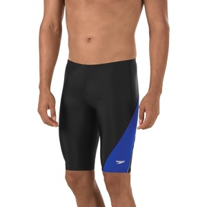 image:imageSpeedo Mens Swimsuit Jammer Powerflex Eco Revolve Splice Team ColorsBlackRoyal