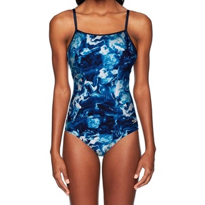 image:imageSpeedo Womens Swimsuit One Piece Endurance Lite Cross Power Back Printed AdultDiscontinuedBlue