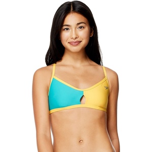 image:imageSpeedo Womens Swimsuit Top Bikini Endurance Lite Tie Back SolidLemon Chrome