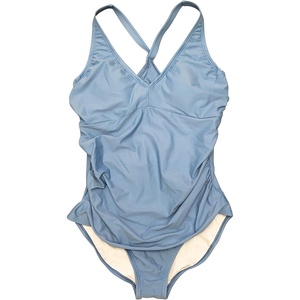 image:imageSpeedo Womens VNeck One Piece Swimsuit with Underwire Black 10Blue Smoke