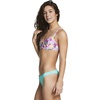 image:imageSpeedo Womens Swimsuit Top Bikini Endurance Lite Tie Back PrintPinkTurquiose