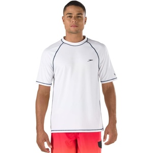 image:imageSpeedo Mens Uv Swim Shirt Short Sleeve Loose Fit Easy TeeDiscontinuedWhite
