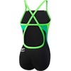 image:imageSpeedo Girls Swimsuit One Piece Endurance Cross Back Solid Youth Team ColorsBlackGreen
