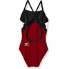 image:imageSpeedo Girls Swimsuit One Piece Endurance Cross Back Solid Youth Team ColorsMaroonBlack