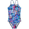 image:imageSpeedo Womens Swimsuit One Piece Endurance X Back PrintedBaja Blue