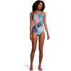 image:imageSpeedo Womens Swimsuit One Piece Endurance X Back PrintedBlackTurquoise