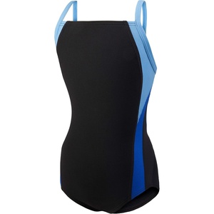 image:imageSpeedo Girls Swimsuit One Piece Endurance Cross Back Solid Youth Team ColorsBlackBlue