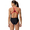 image:imageSpeedo Womens Swimsuit One Piece Endura Soft Classic Cut Solid AdultTurn Team BlackRed