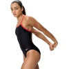 image:imageSpeedo Womens Swimsuit One Piece Endura Soft Classic Cut Solid AdultTurn Team BlackRed